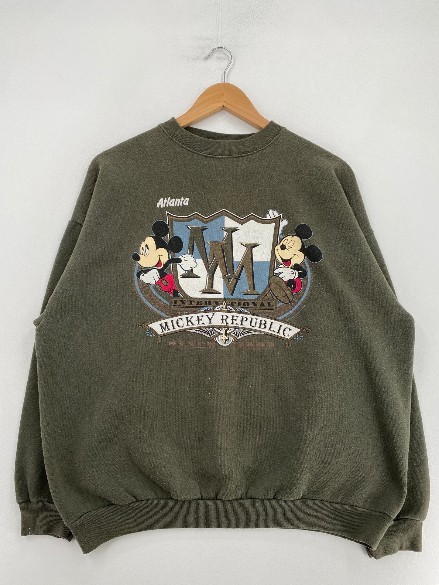 90's MICKEY MOUSE Made in USA Size XL Vintage Disney Sweat-Shirt / G6106S
