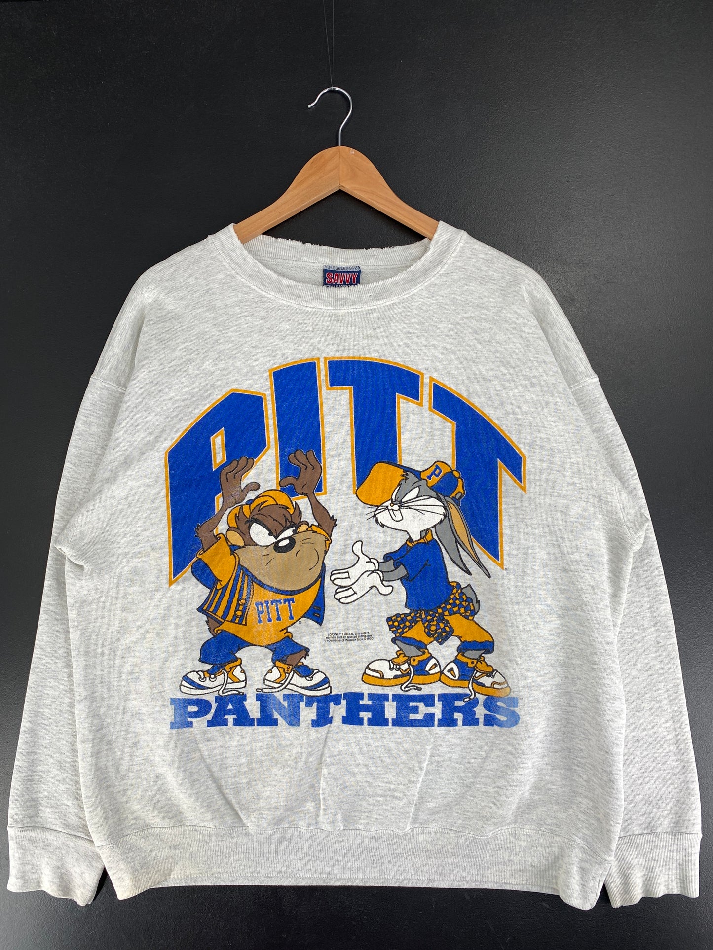 1993 LOONY TUNES x PANTHERS Size XL NFL Sweat-Shirt / F9088S