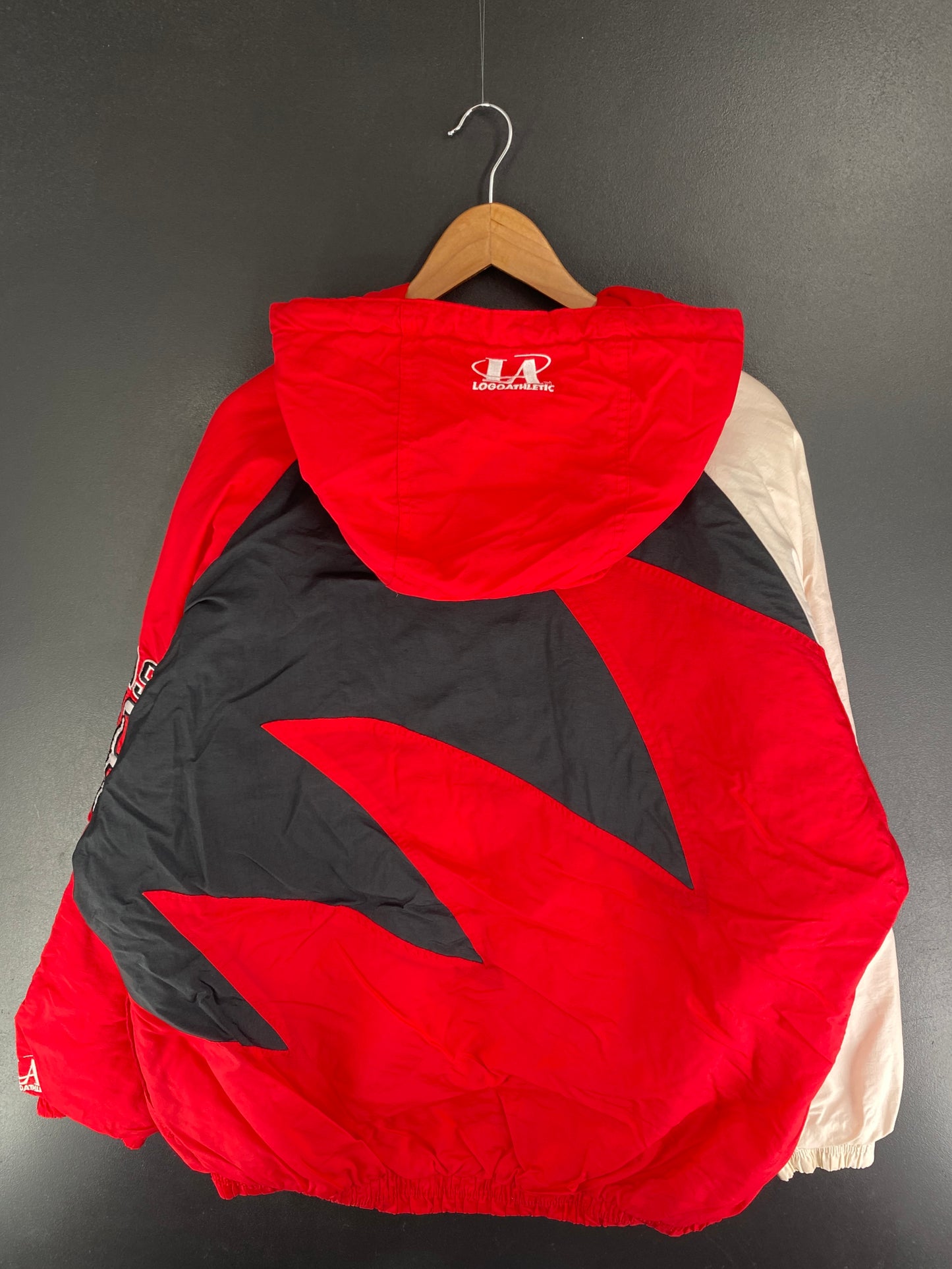 90’s NEBRASKA HUSKERS Size XL Padded Nylon Jacket / F4955J
