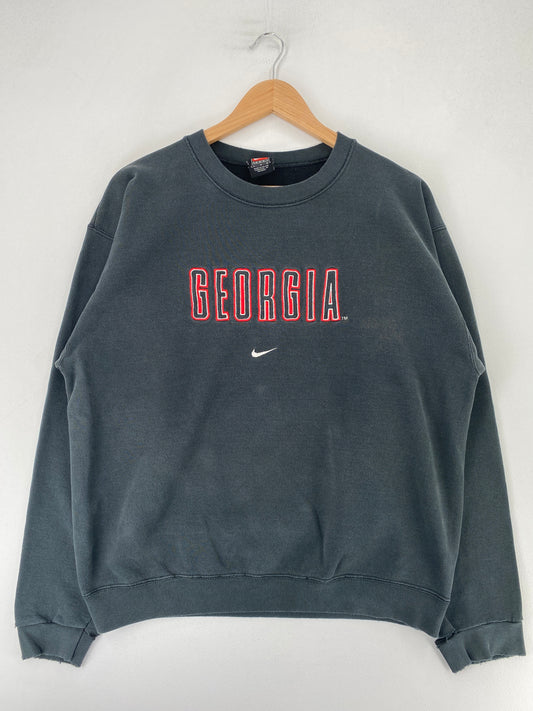 00's NIKE x GEORGIA Size L Vintage College Sweat-shirt / F9386S