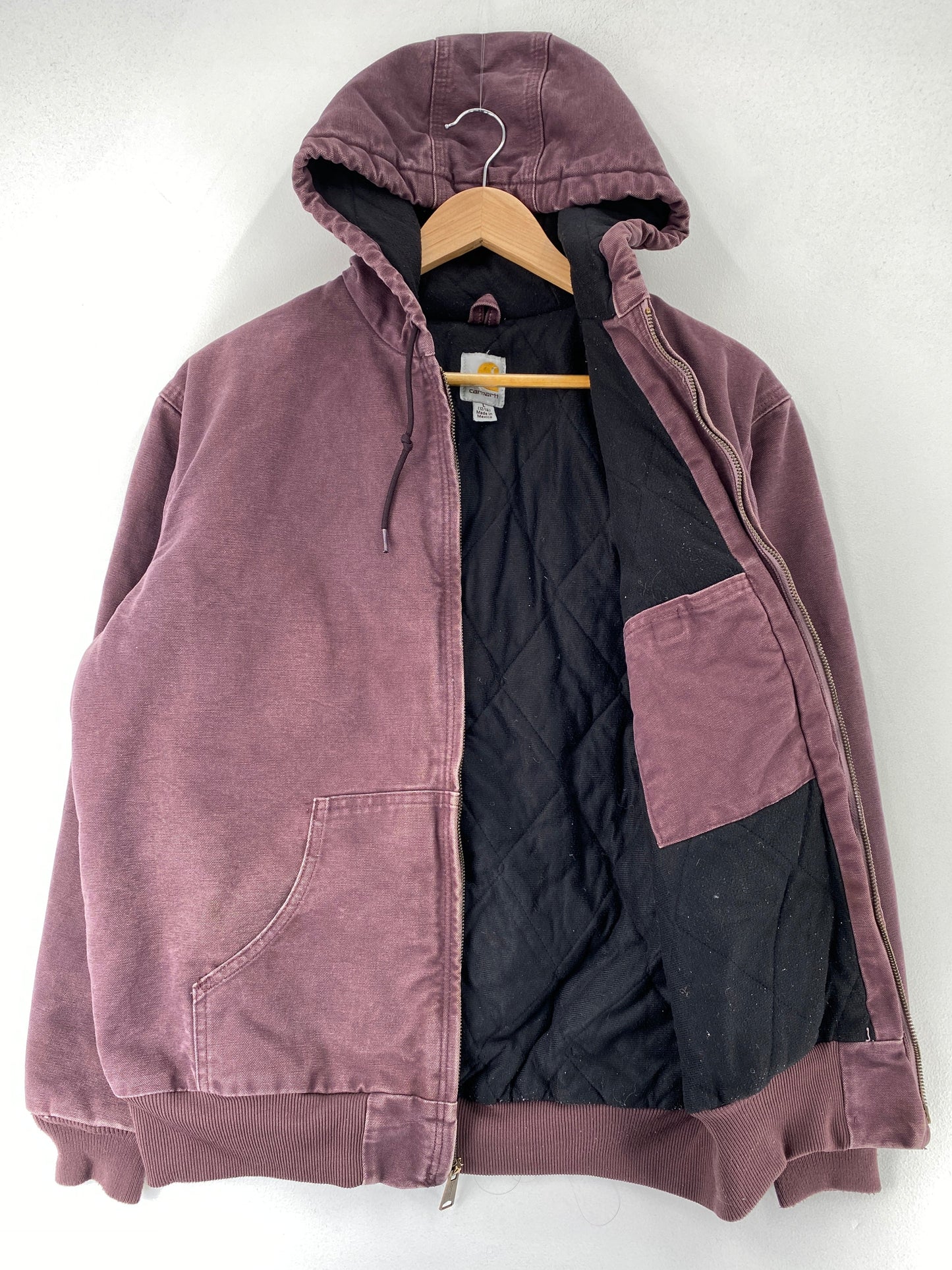Vintage CARHARTT Size L Duck Hoodie Jacket / G61J