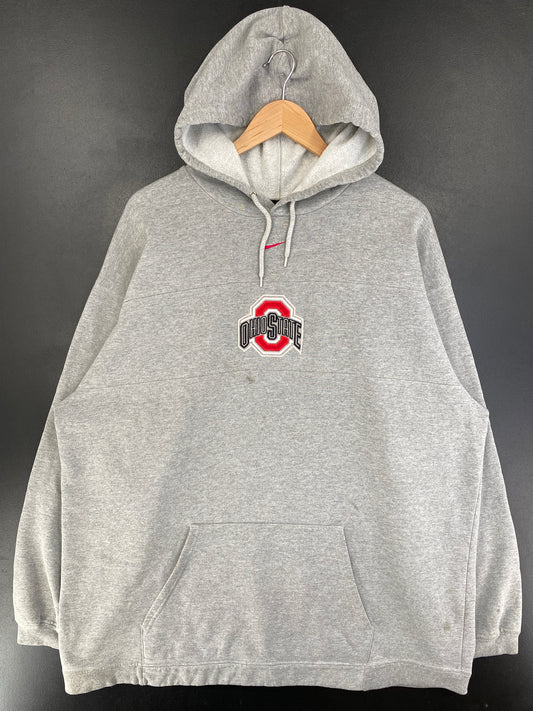 00' NIKE x OHIO STATE Size XXL Vintage College Hoodie Sweat-Shirt / G2276S