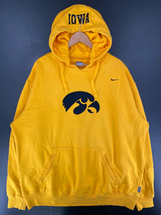 00' NIKE x IOWA Size XXL Vintage College Hoodie Sweat-shirt / G614S
