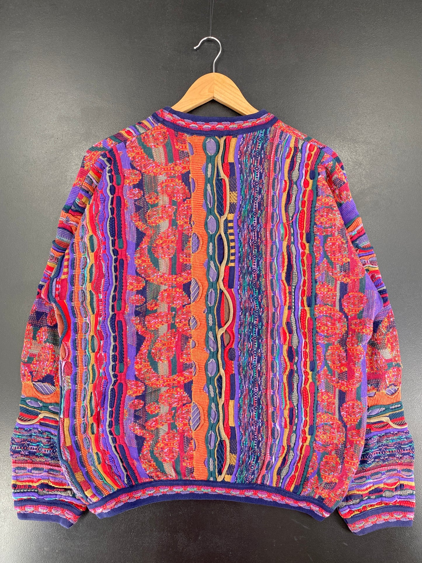 Vintage 3D COOGI-Style Size L Knit Sweater / G1409K