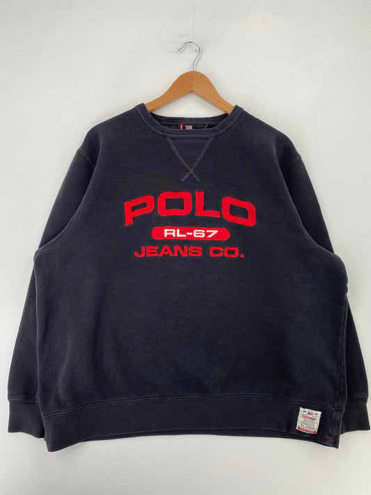 00’ POLO JEANS RALPH LAUREN Size XL Sweat-Shirt / F9924S