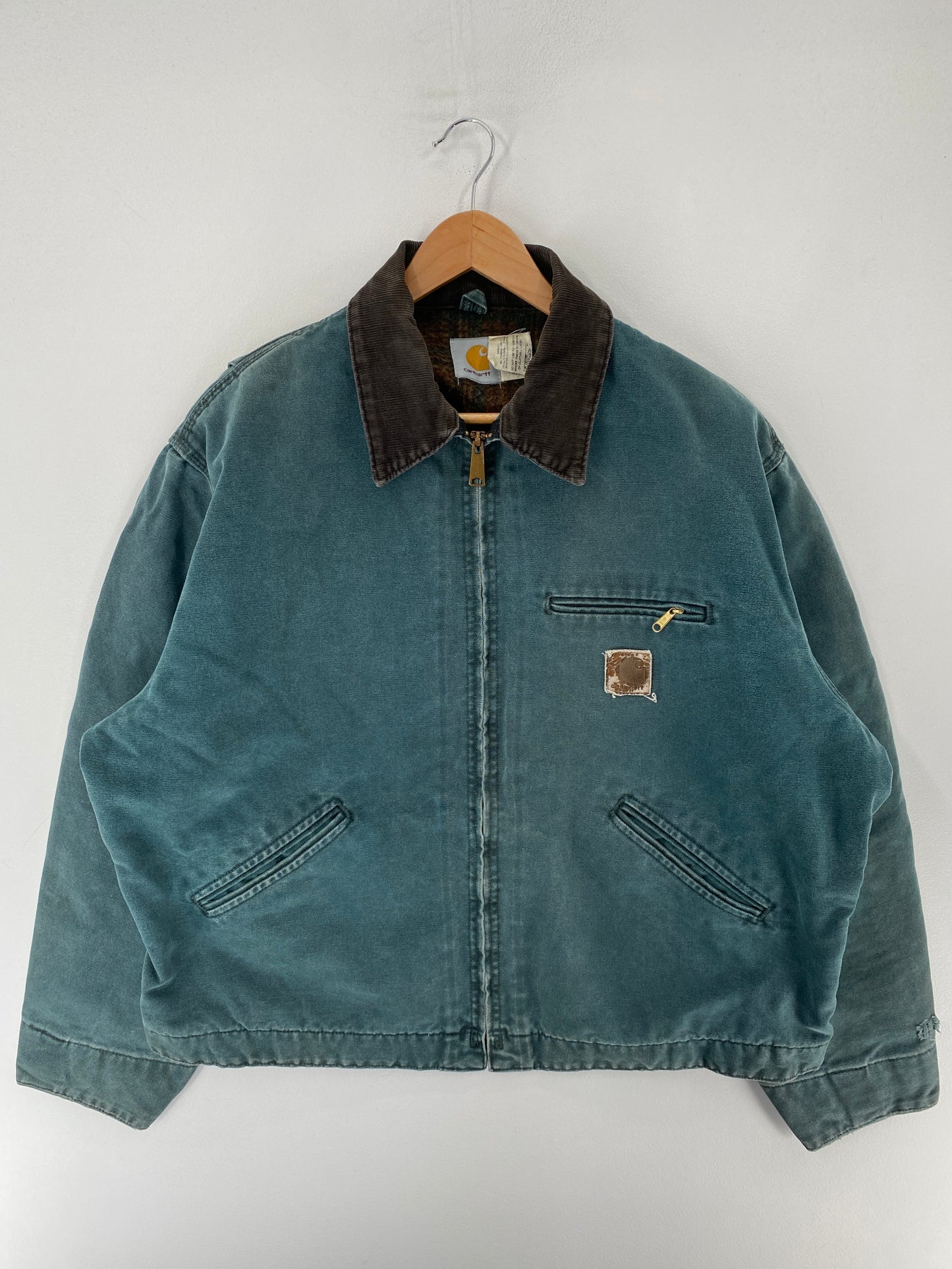 90’s CARHARTT Made in USA Size XL Zip-Up Duck Jacket / F4986J