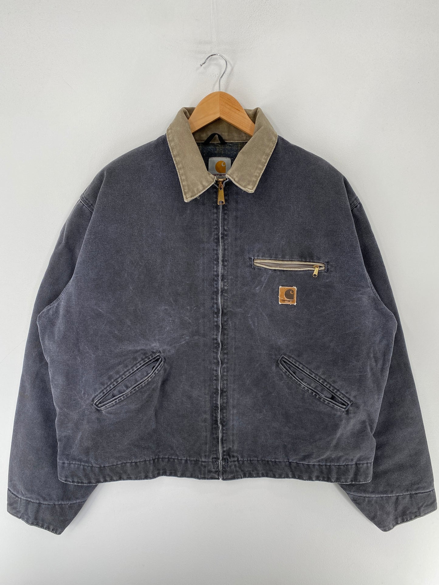 Vintage CARHARTT Size XL ZIP-UP Duck Jacket / F2739J
