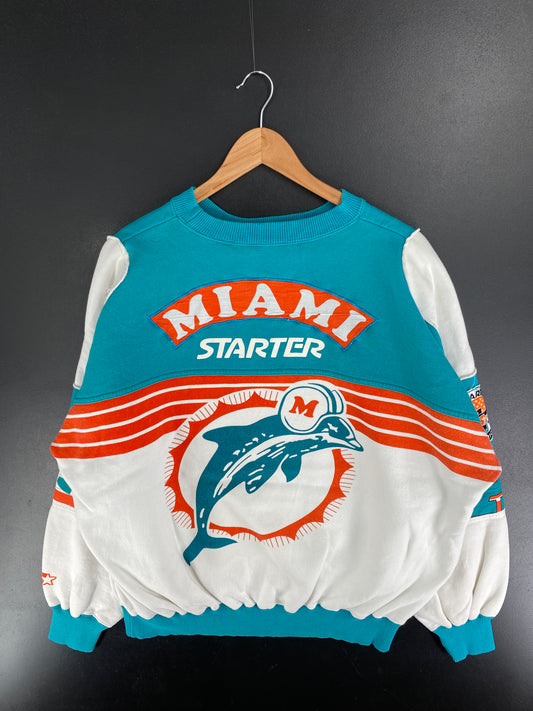 Early 90’s STARTER x MIAMI DOLPHINS Size XL Sweat-shirt / F4602S