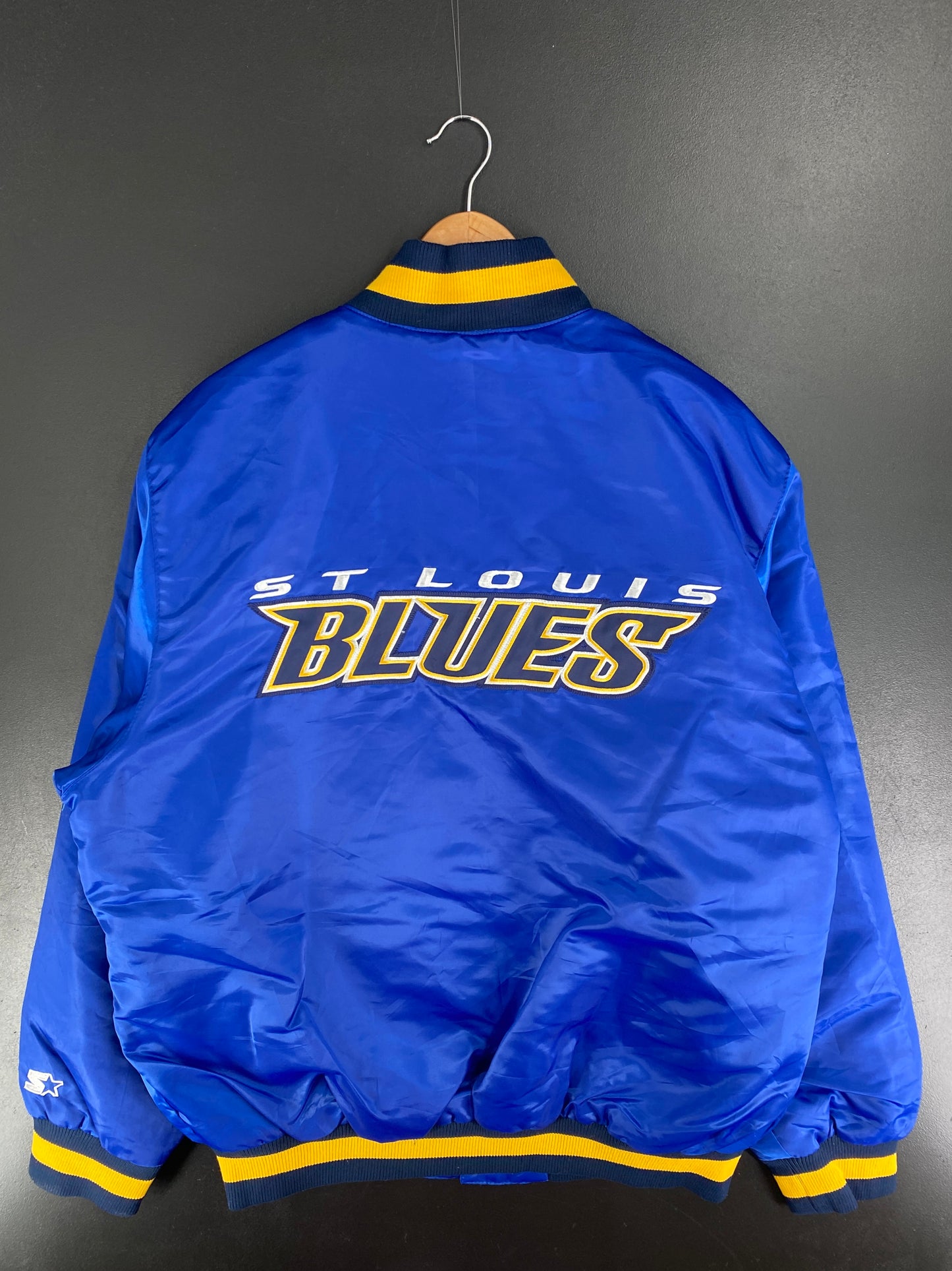 90’s ST LOUIS BLUES Size XL Vintage Nylon NHL Jacket / F3929N