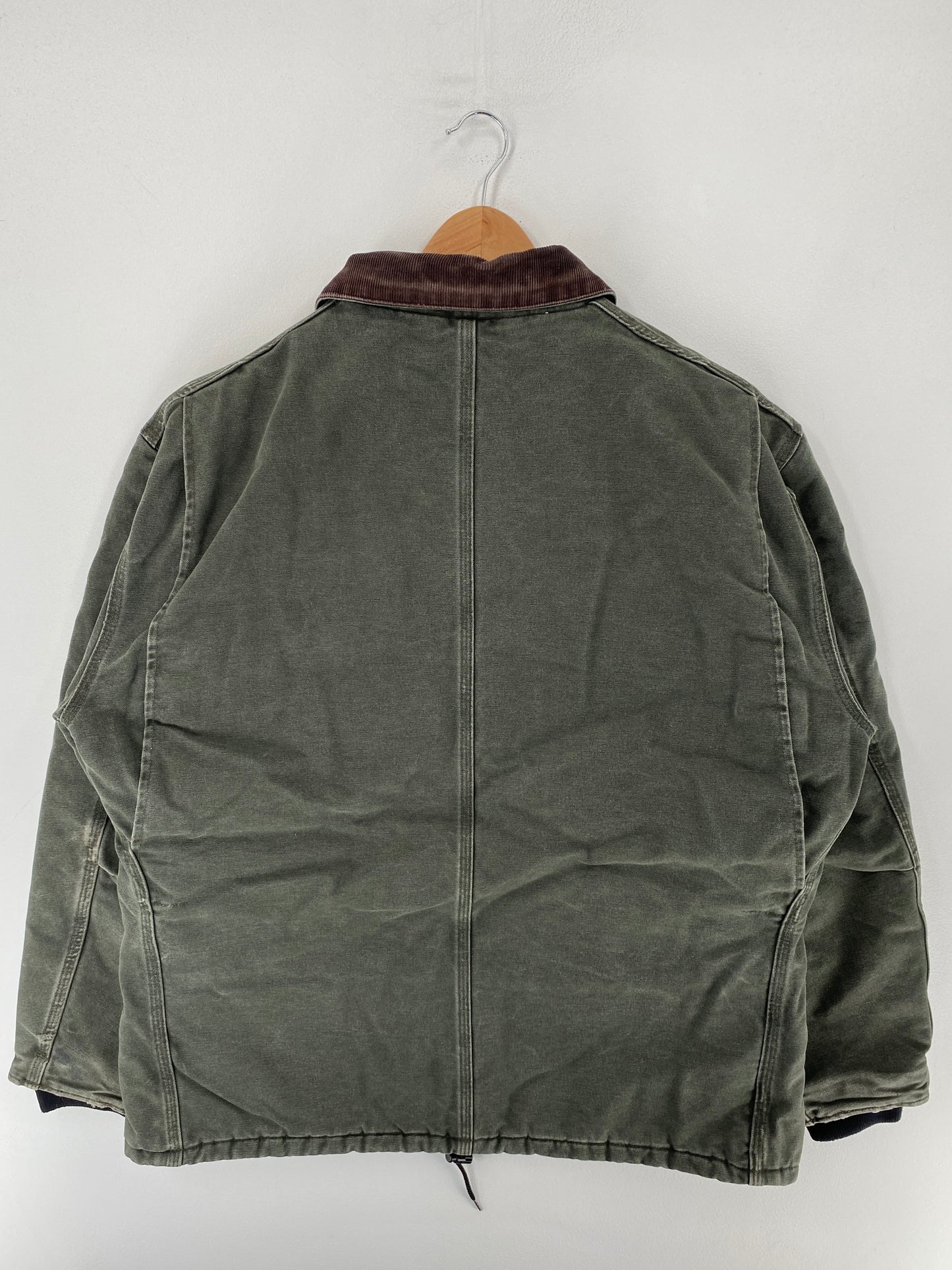 Vintage CARHARTT Size L Zip-Up Duck Jacket / F4987J