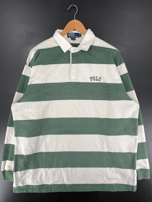 90’s POLO RALPH LAUREN Size XL Vintage Rugby-Shirt / G1670R