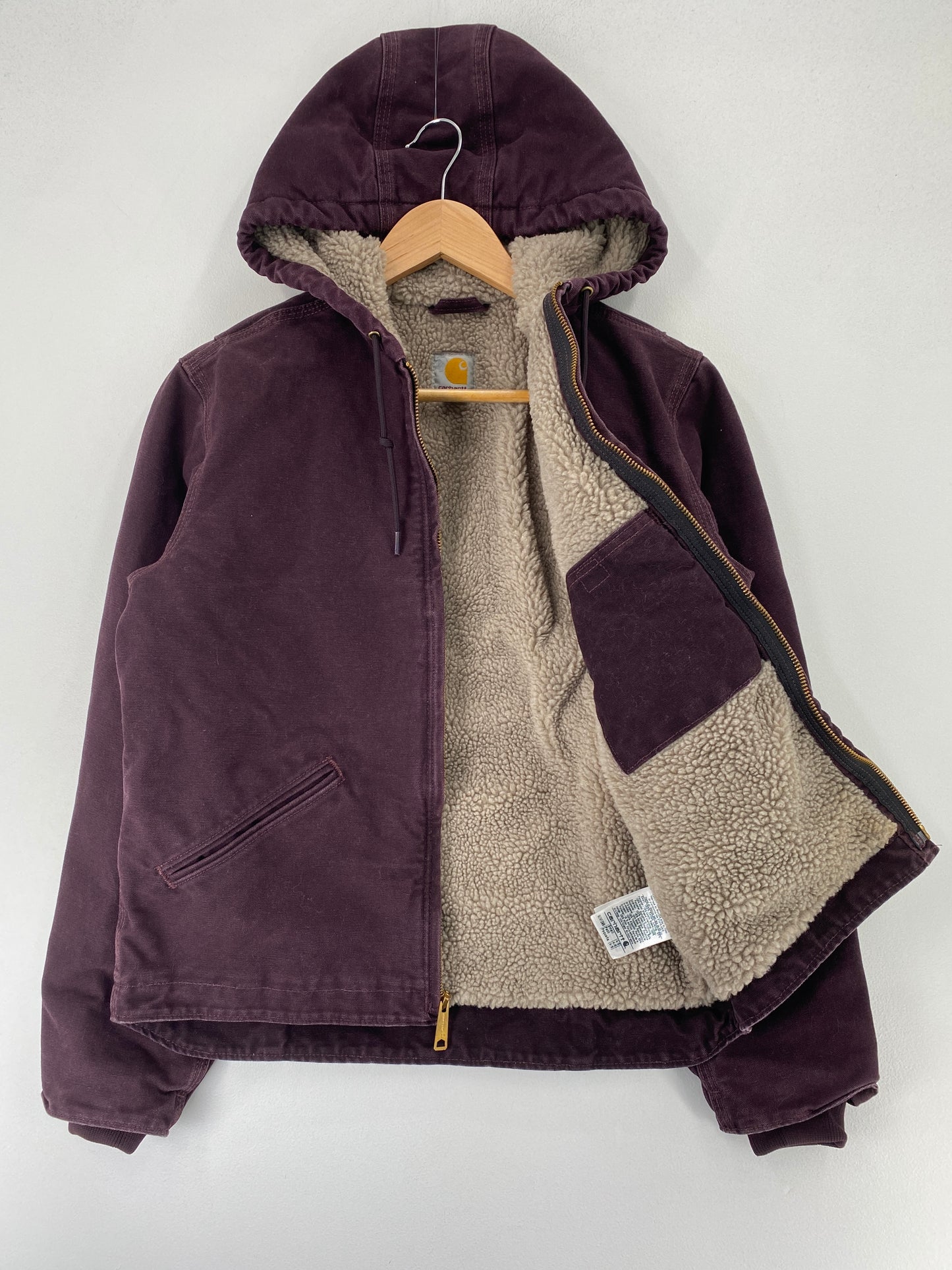 .Vintage CARHARTT Size Ladies S Duck Hoodie Jacket / F9405J
