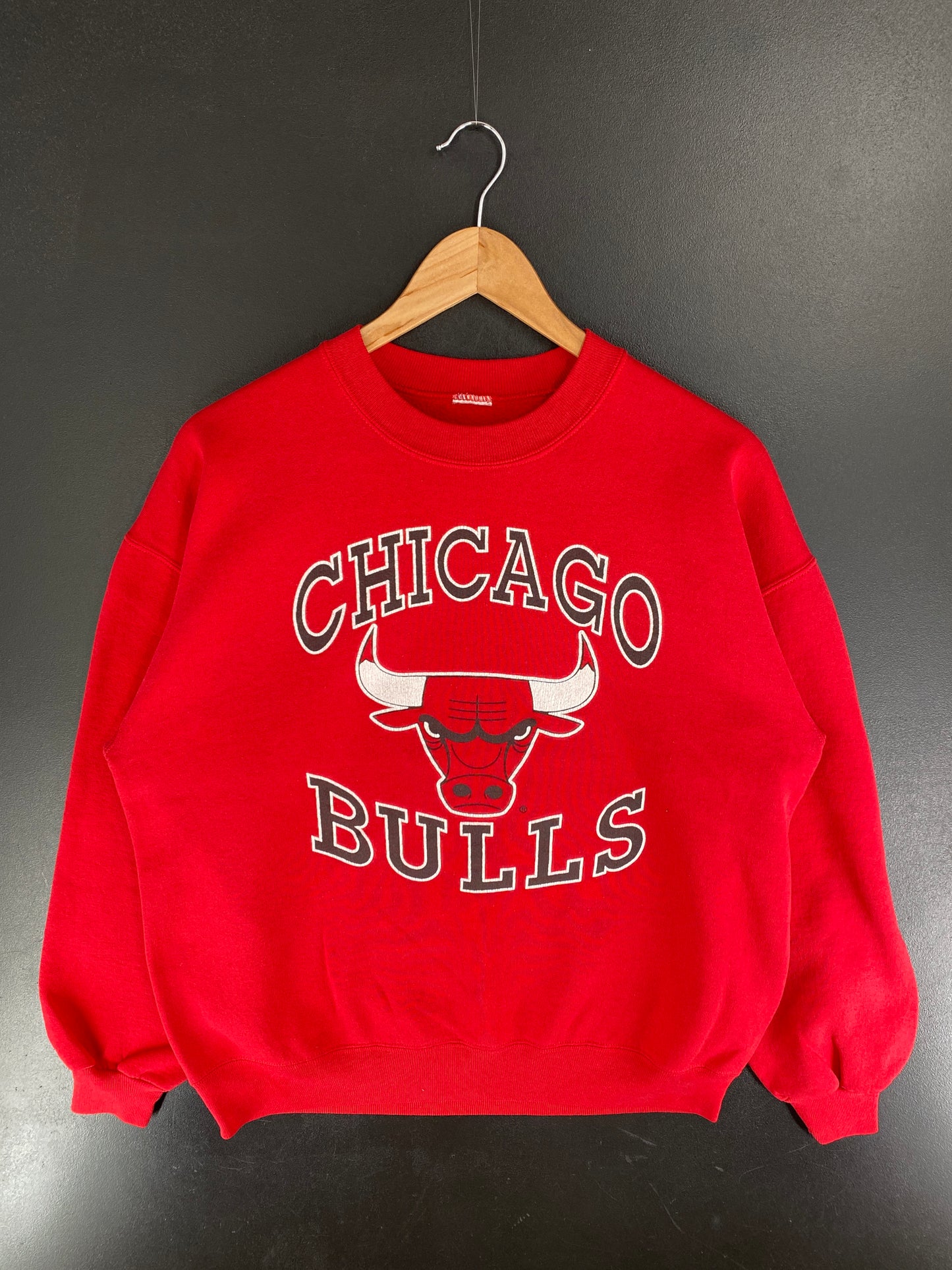 90’s CHICAGO BULLS Size No Tag (Approx.L) NBA Sweat-shirt / F4690S
