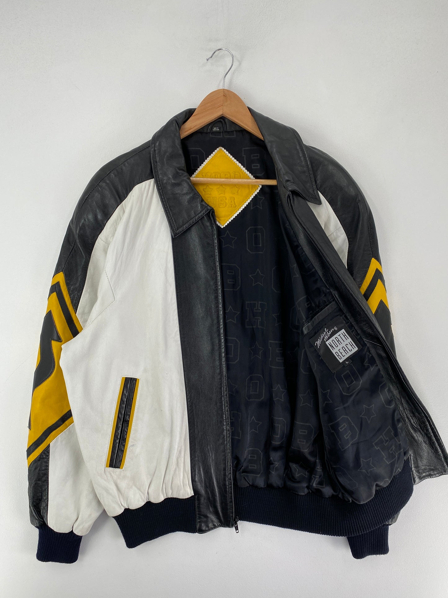 Vintage HOBO USA Size No Tag (Approx.L) Leather Jacket / F5611J