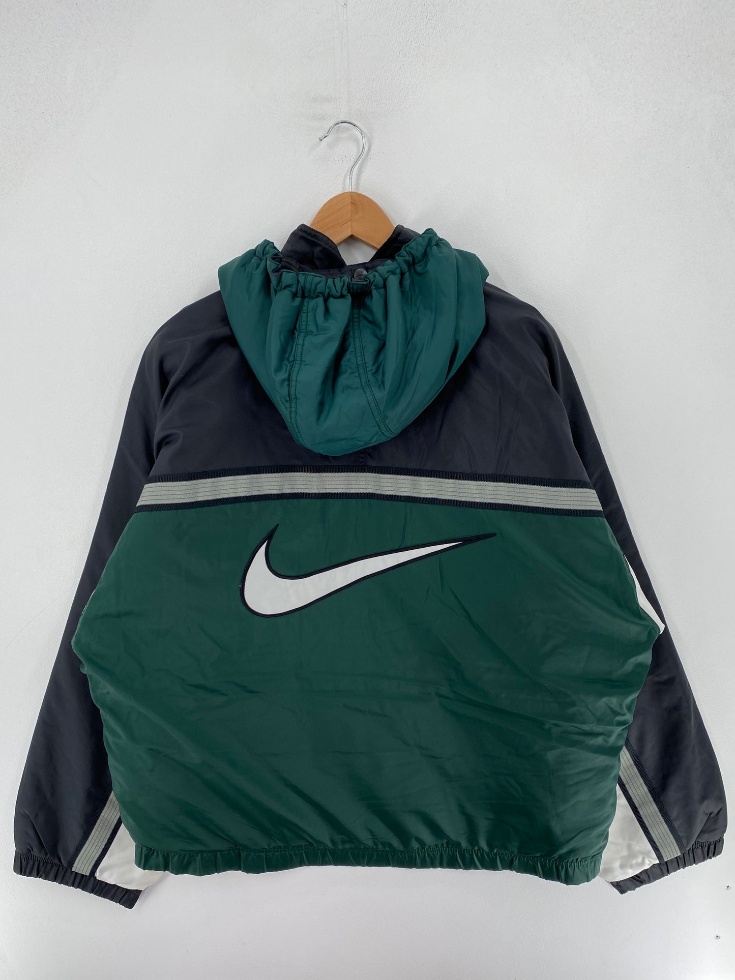 90’s NIKE Size M Nylon padded Zip-Up Jacket / F6418N