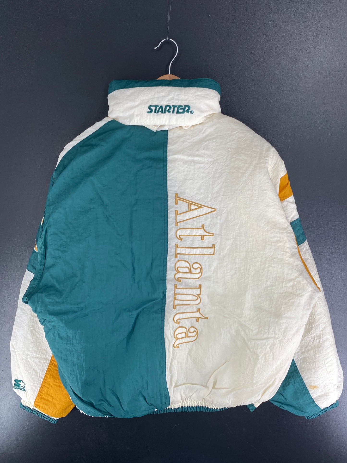 1996 STARTER x ATLANTA Size L Padded Nylon Jacket / F4953J