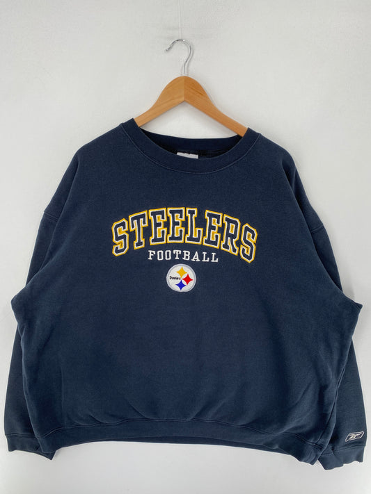 00’ REEBOK x PITTSBURGH STEELERS Size XXL NFL Sweat-Shirt / F5149S