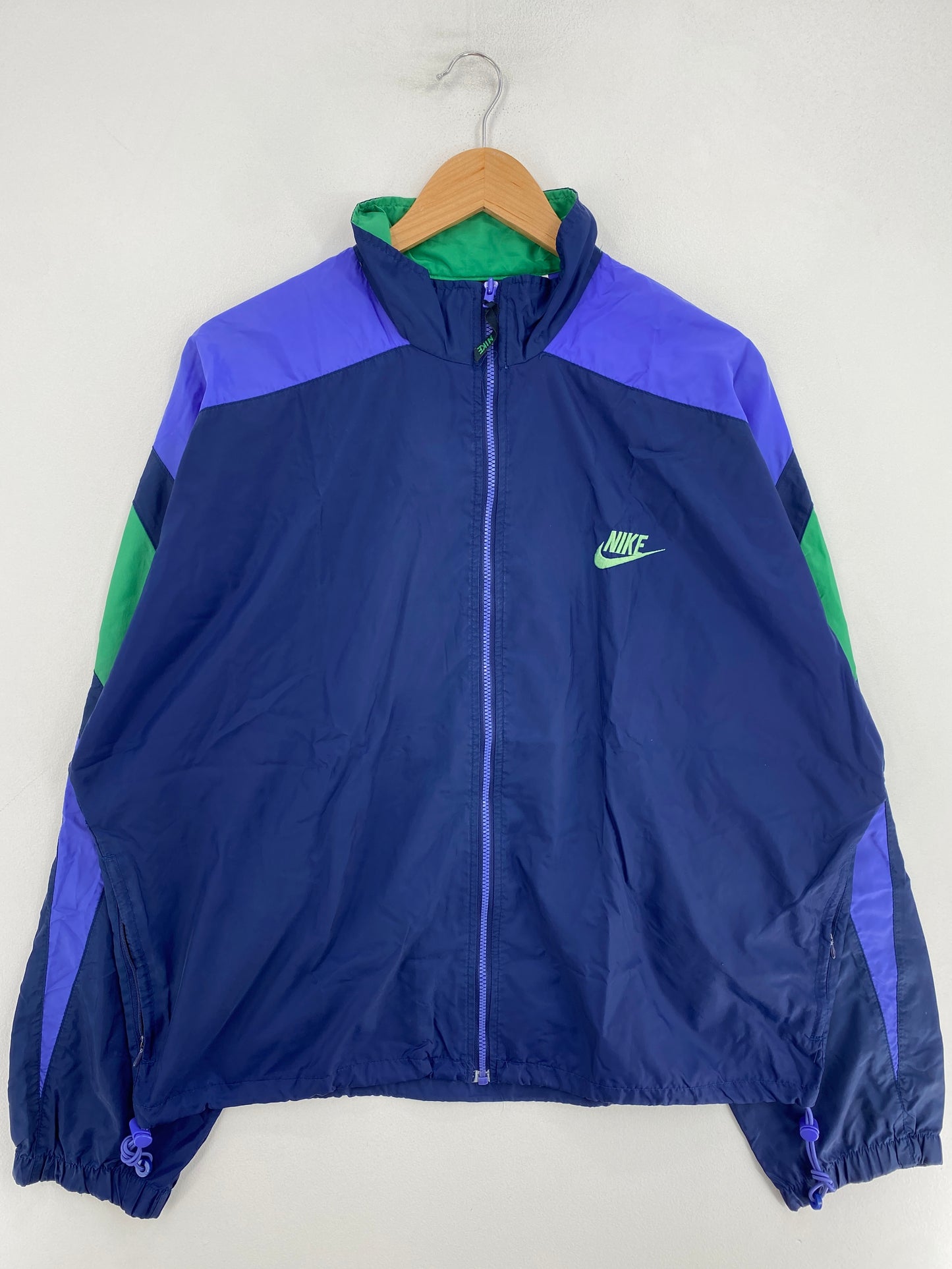 00' NIKE Size L Vintage Zip-up Nylon-Jacket / G1985N