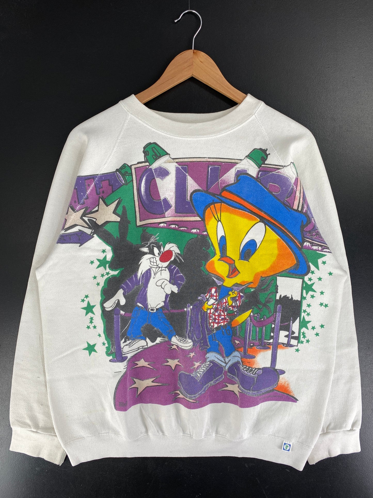 1995 LOONEY TUNES Made in USA Size L Vintage Sweat-Shirt / F8124S