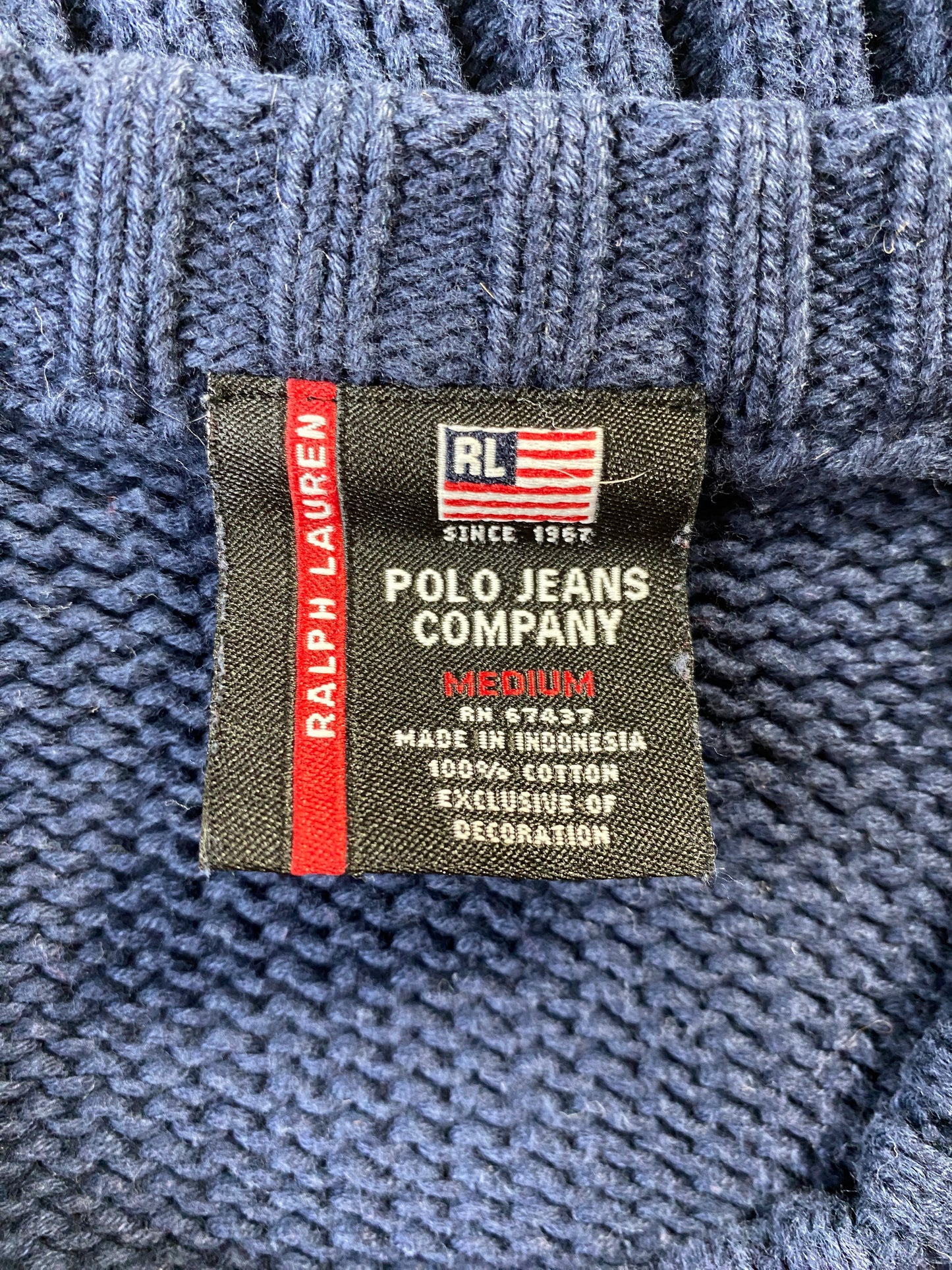 00’ POLO JEANS RALPH LAUREN Vintage Size M Knitwear / F3188N