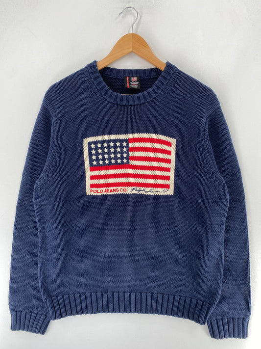 00’ POLO JEANS RALPH LAUREN Vintage Size M Knitwear / F3188N