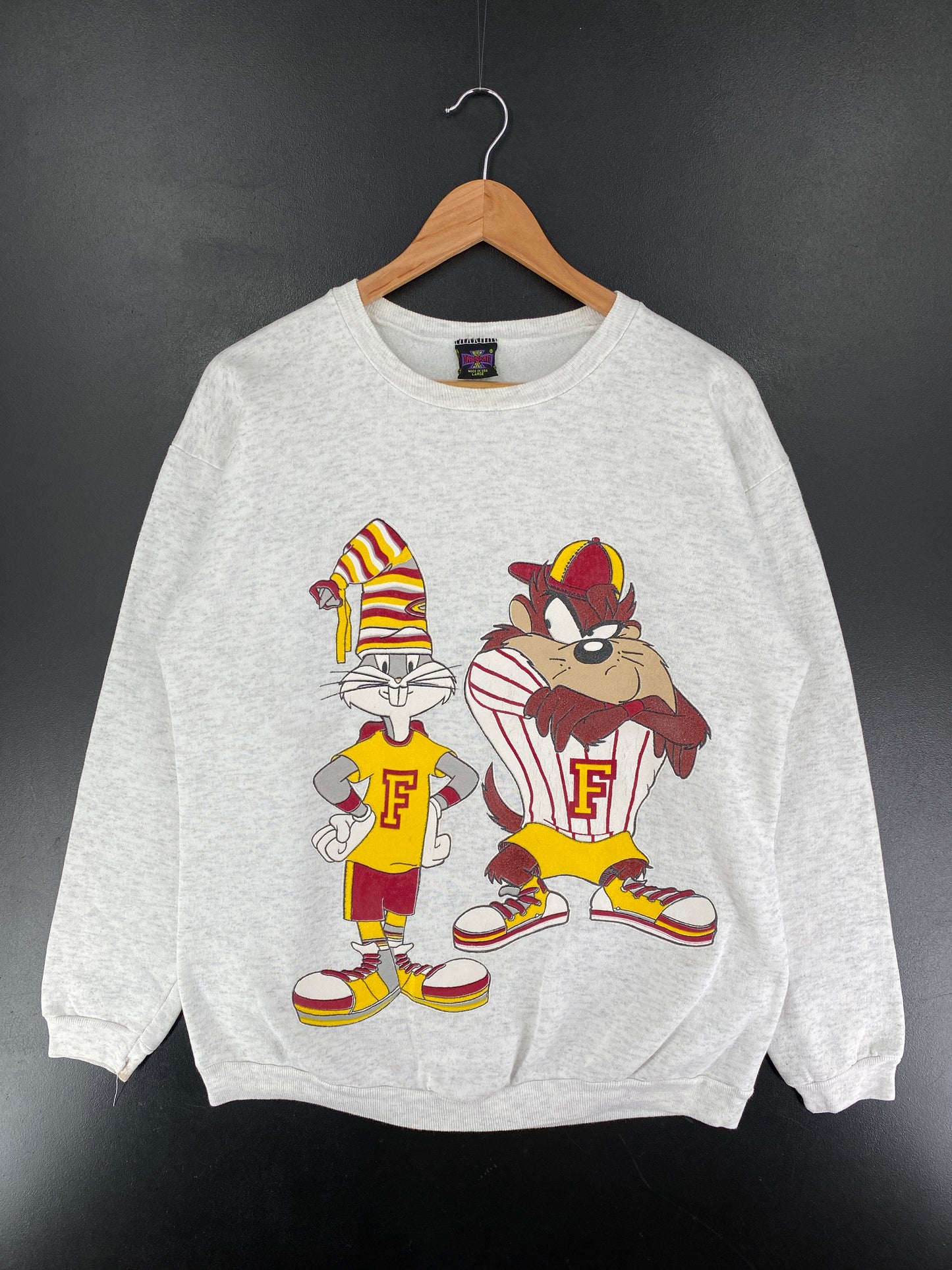 1993 WARNER BROS x FLORIDA STATE Made in USA Size L Vintage Sweat-shirt / F3207S