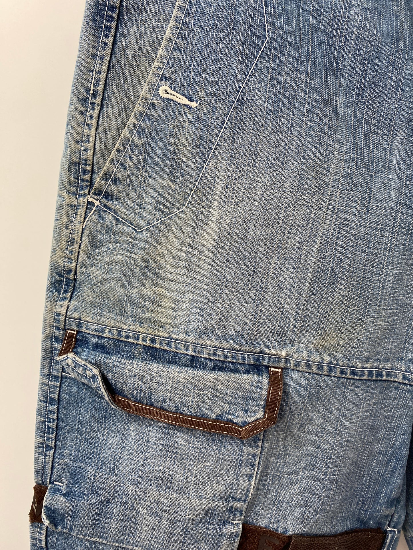 .Vintage MARITHÉ + FRANÇOIS GIRBAUD Size 34 Denim Shorts/ F3208P