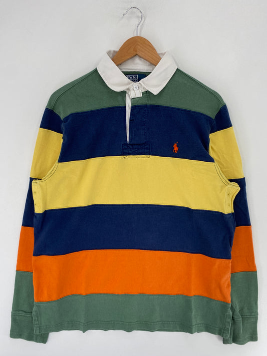 90’s POLO RALPH LAUREN Size L Vintage Rugby Shirt / F9292R