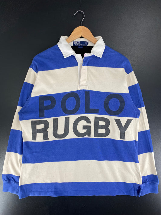 90’s POLO RALPH LAUREN Size M Vintage Rugby Shirt / G3238R