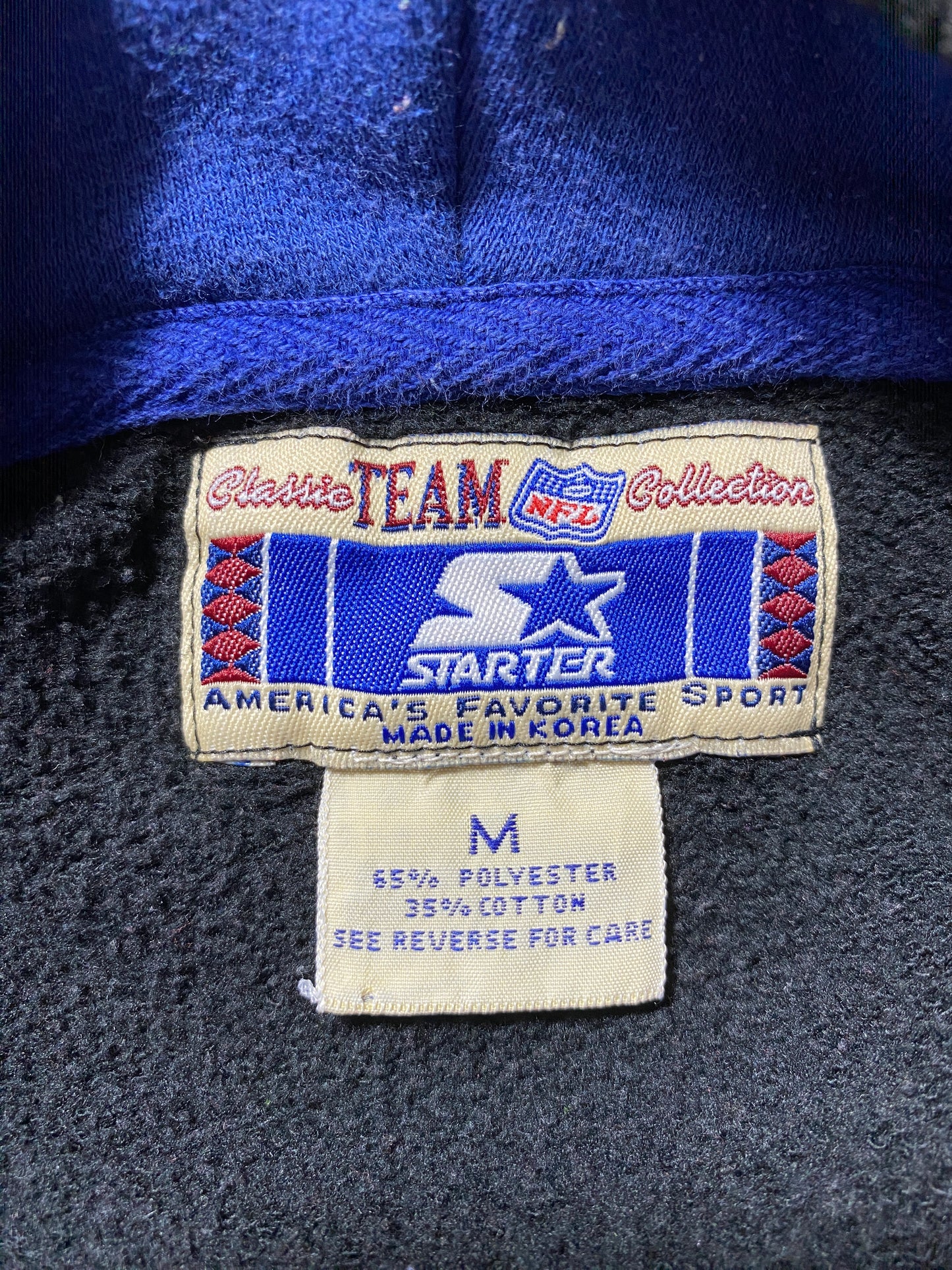 90’s STARTER x DALLAS COWBOYS Size M NFL Hoodie Sweatshirt / G6875S