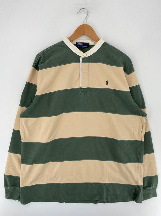 90’s POLO RALPH LAUREN Size L Vintage Rugby shirt / G3235R