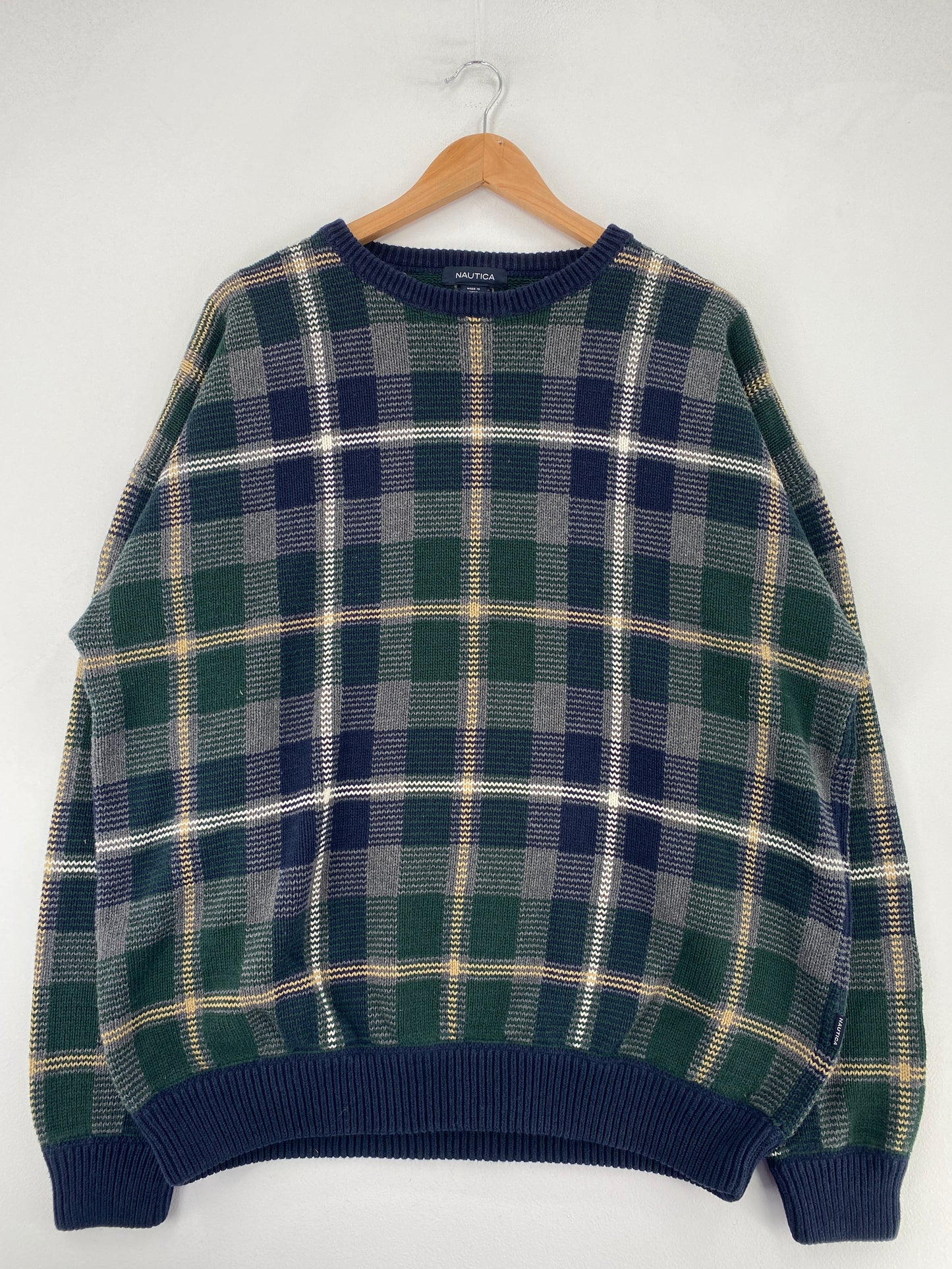 Vintage NAUTICA Size XXL Cotton Knit Sweater / G112K