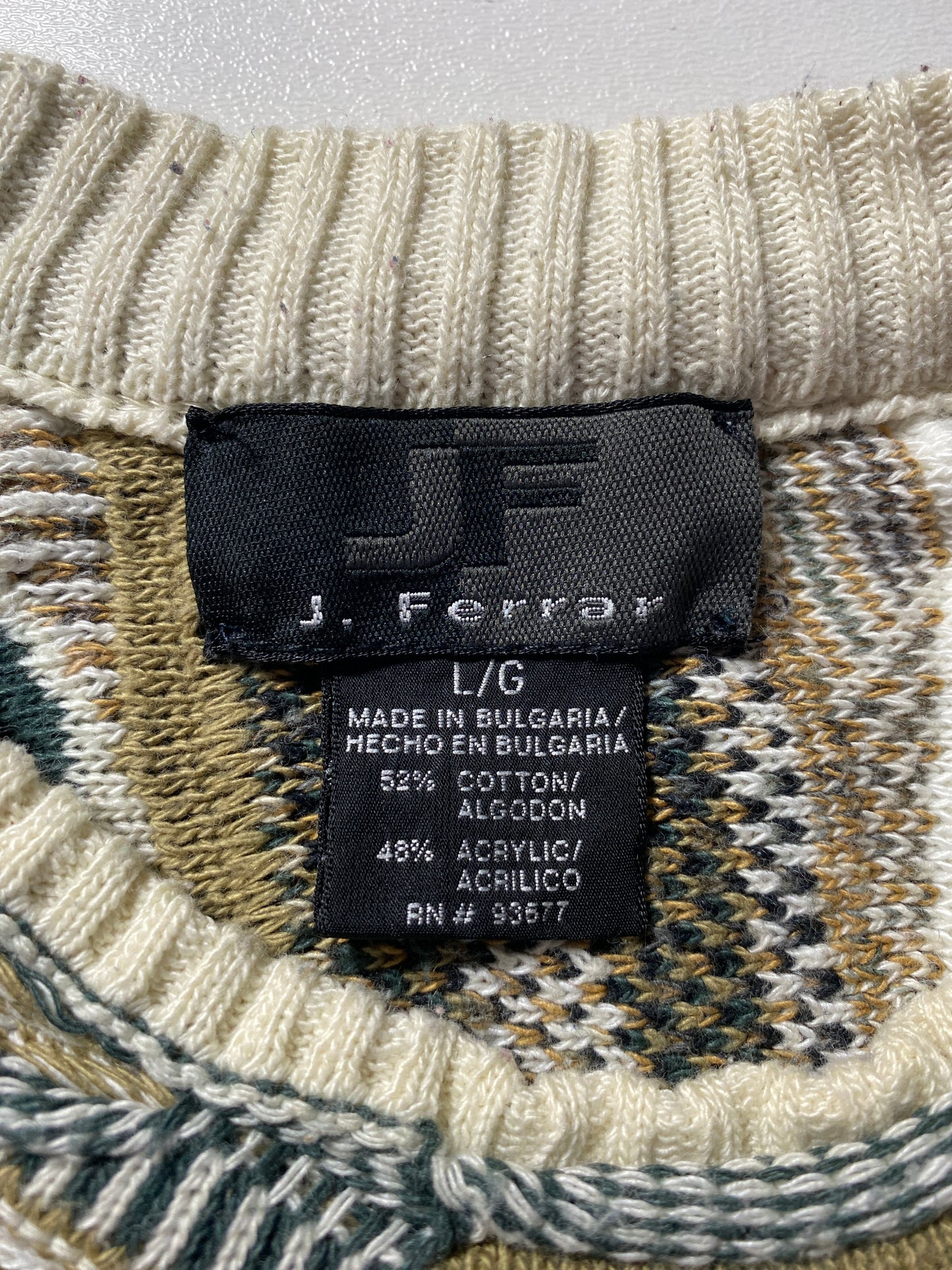 Vintage COOGI STYLE Size L Knit Sweater / G111K