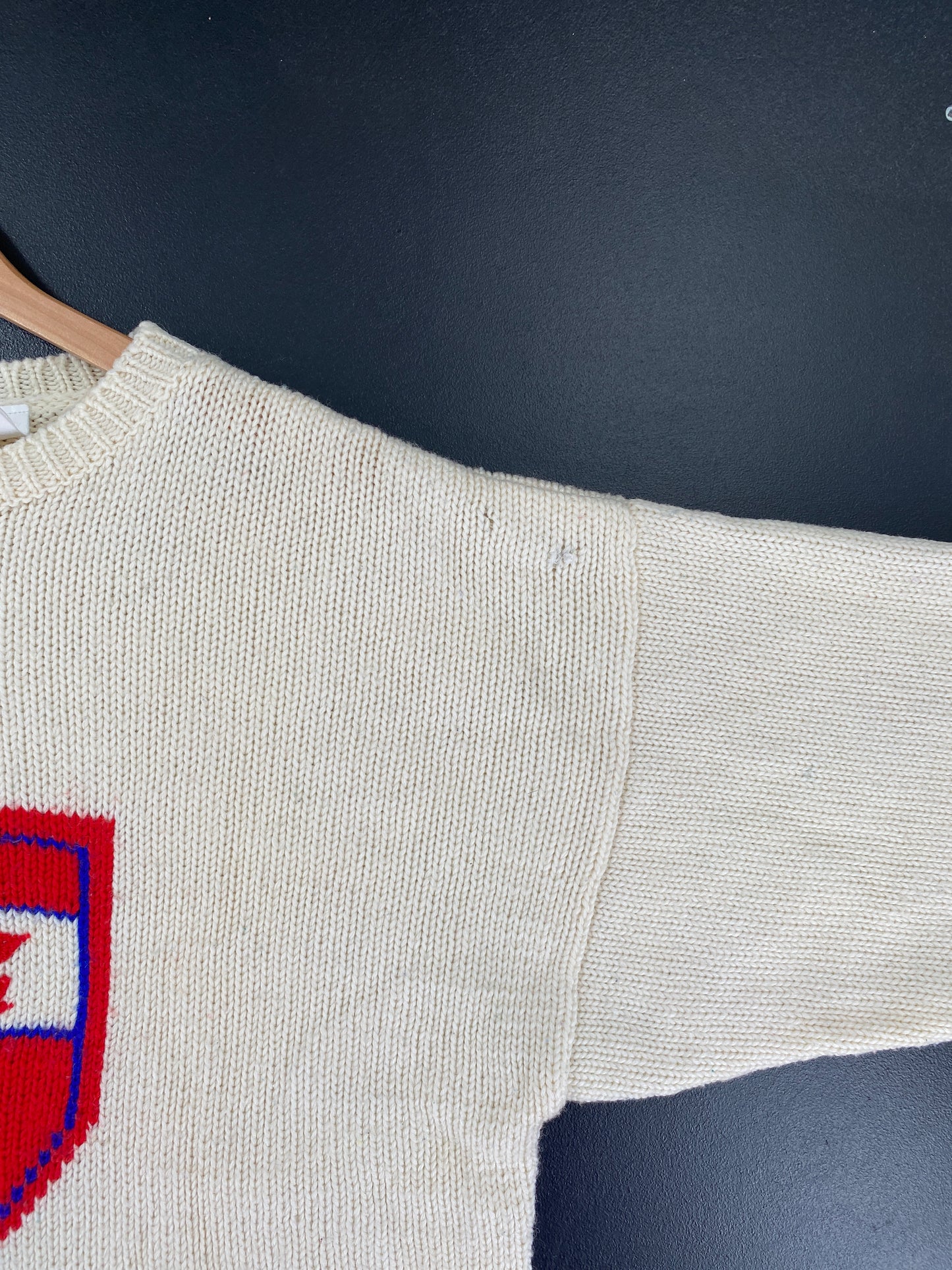 90’s COCA-COLA Size No Tag (Approx.L) Cotton Knit Sweater / G110K