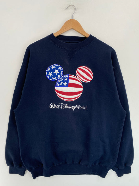 00’ DISNEY MICKEY Size L Vintage Sweat-shirt /  G3894S