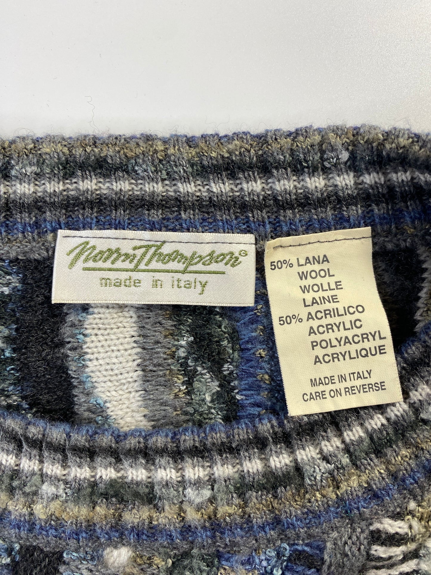 Vintage 3D COOGI-STYLE Size Approx.XL Cotton Knit Sweater / F3423K