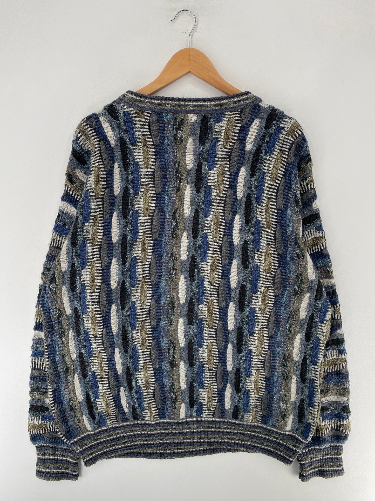 Vintage 3D COOGI-STYLE Size Approx.XL Cotton Knit Sweater / F3423K