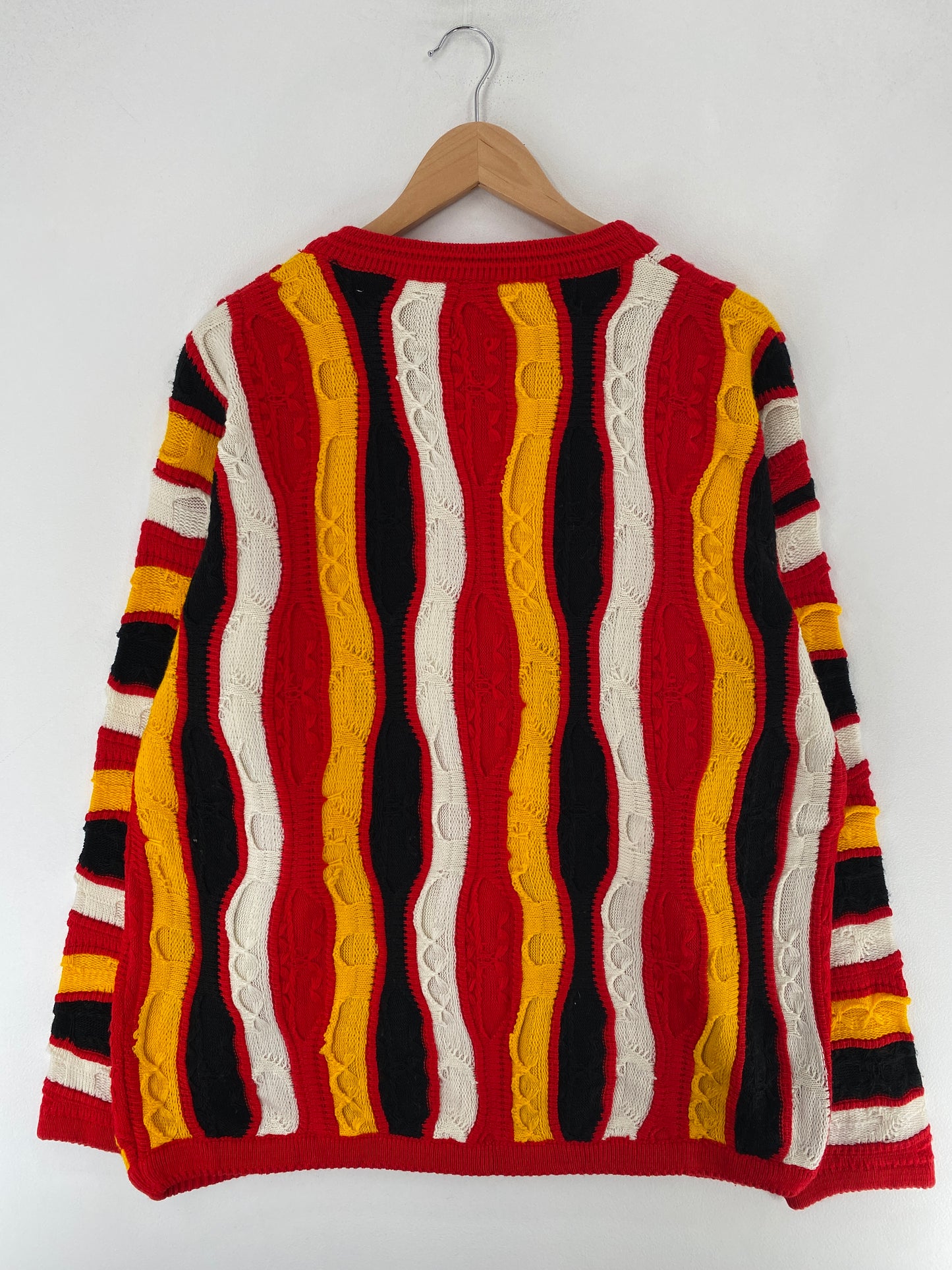 Vintage 3D COOGI-STYLE Size XL Cotton Knit Sweater / F3424K