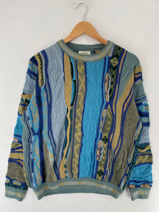 Vintage 3D COOGI-STYLE Size M Cotton Knit Sweater / F3426K