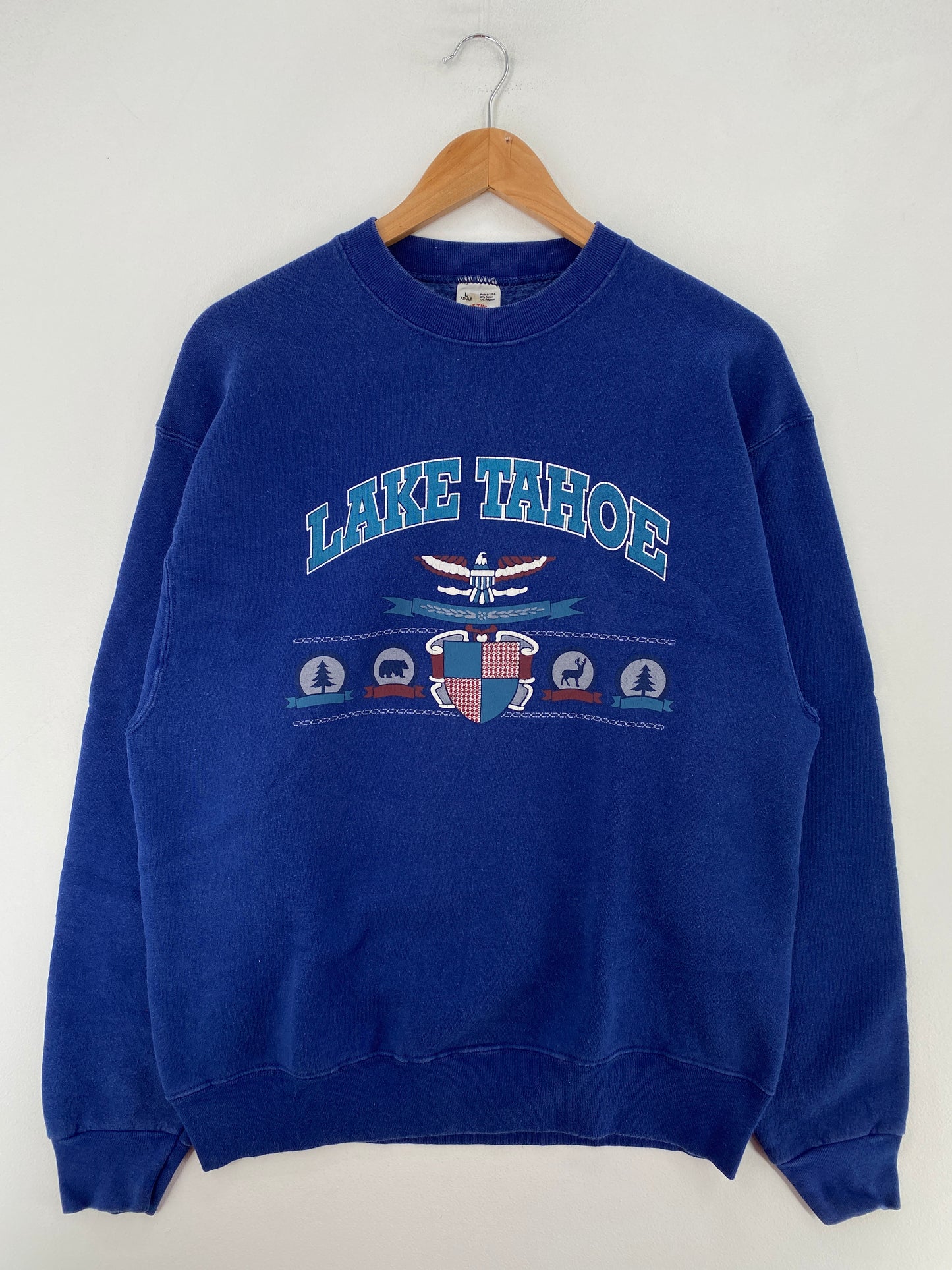 90's LAKE TAHOE Made in USA Size L Vintage Sweat-Shirt / G5470S