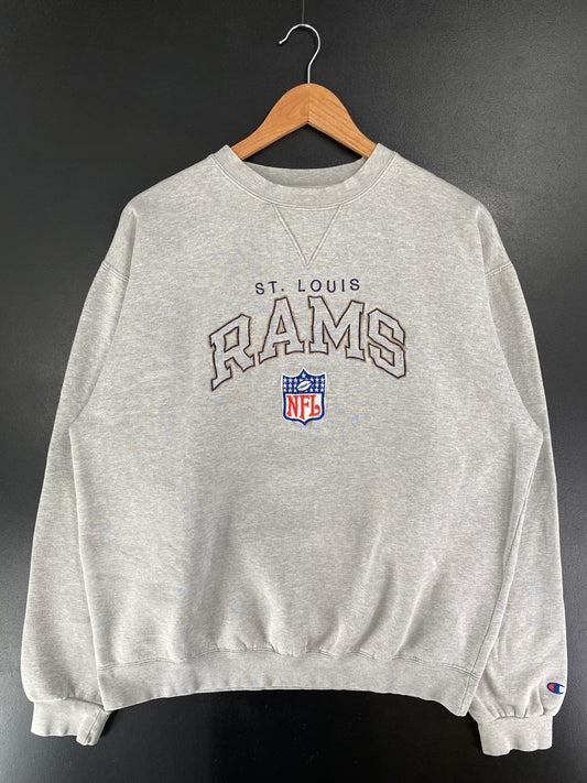 Vintage CHAMPION x ST. LOUIS RAMS Size XL NFL Sweat-shirt / G4026S