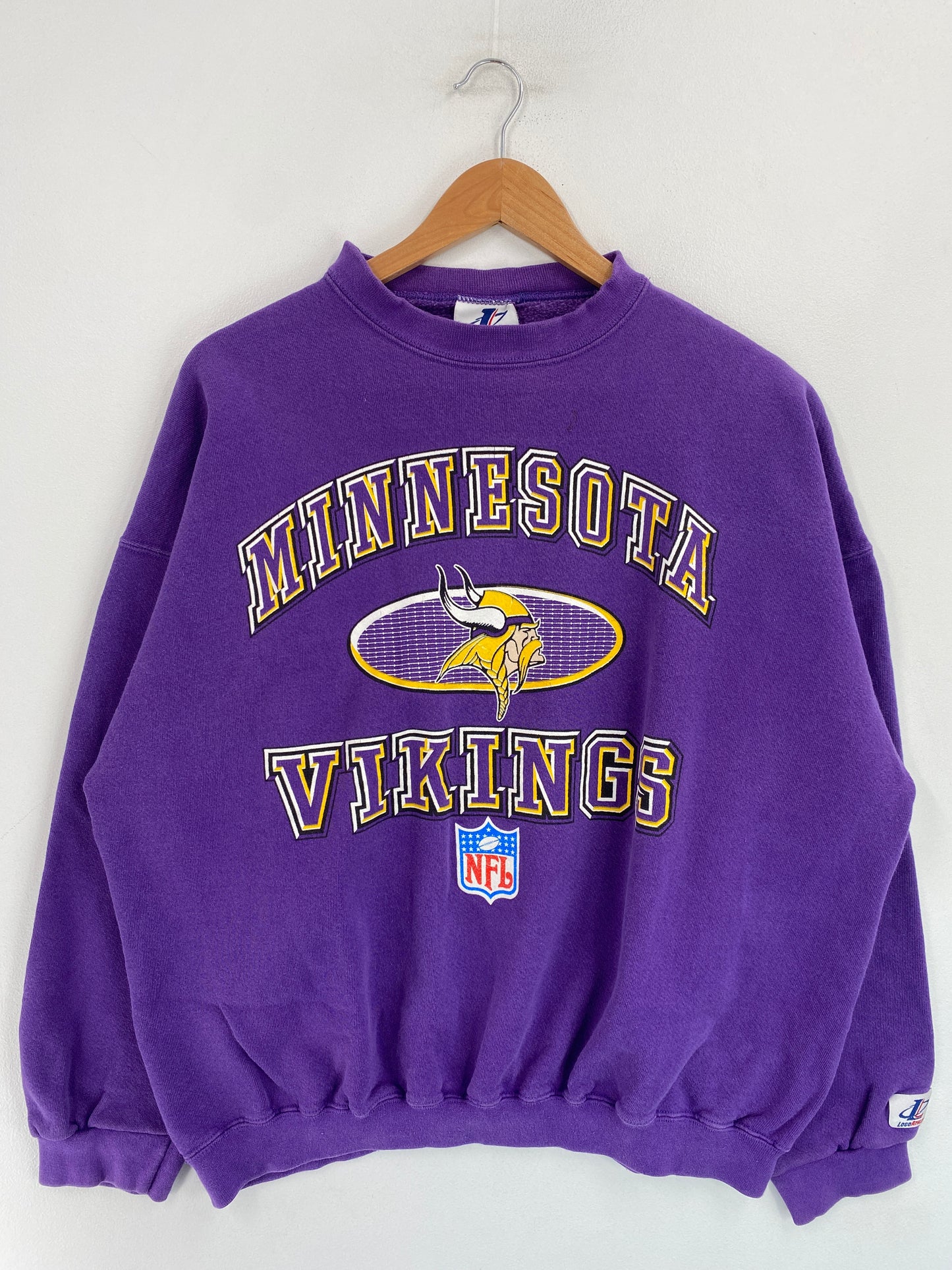 90's MINNESOTA VIKINGS Made in USA Size XL Vintage NFL Sweat-shirt / G4023S