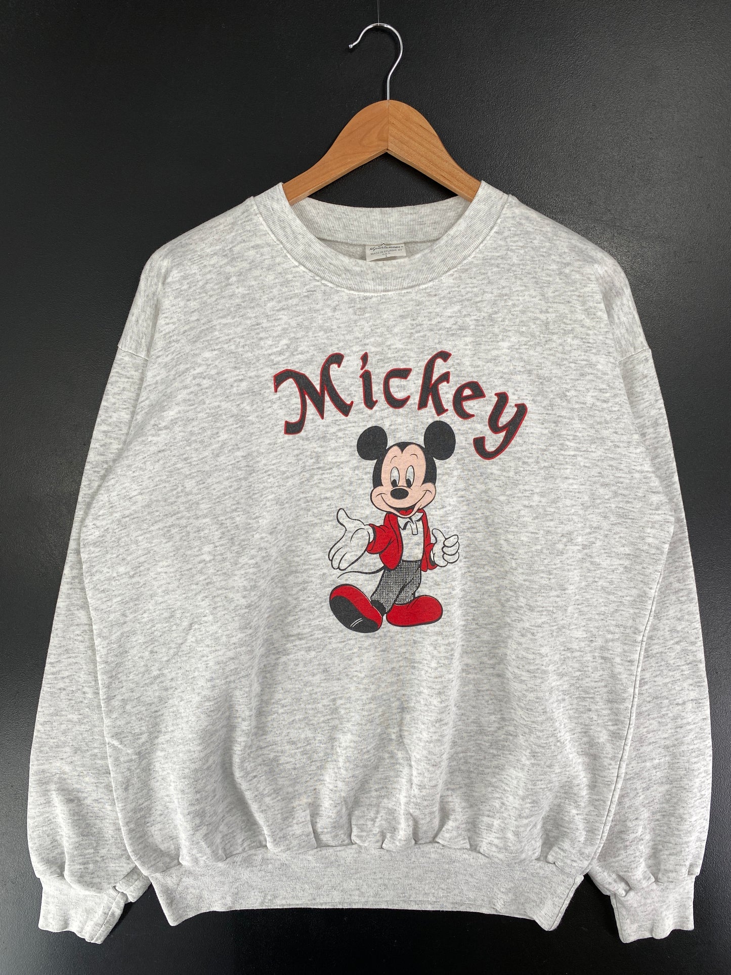 80’s DISNEY MICKEY Made in USA Size XL Vintage Sweat-Shirt / G4044S