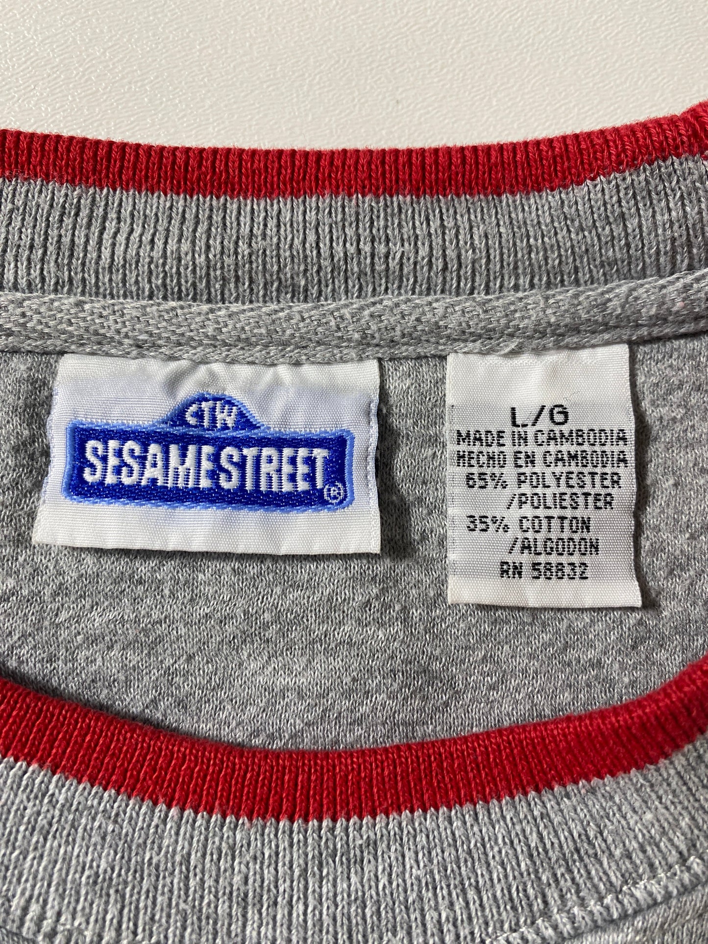 Vintage SESAME STREET ELMO Size L Sweat-Shirt / G804S