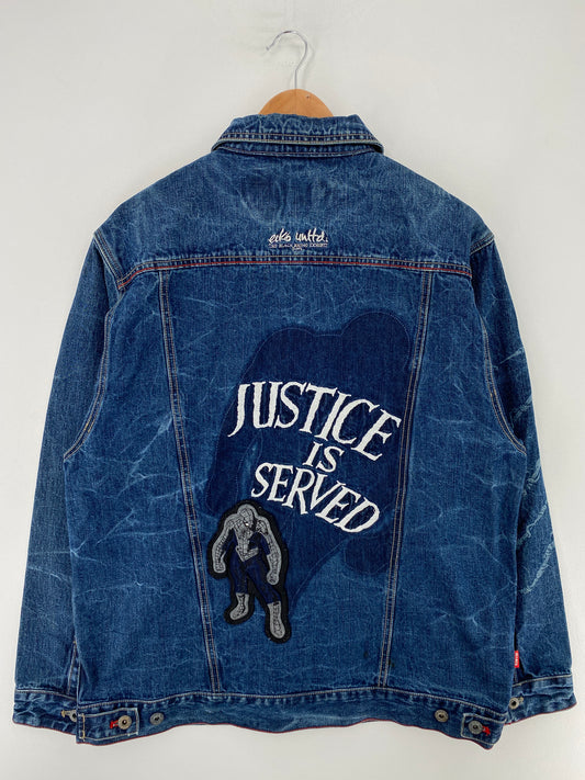 00’ ECKO UNLTD x SPIDERMAN Size M Denim Jacket / G296J