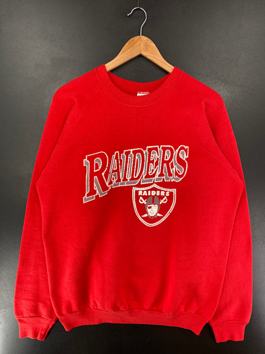 90’s RAIDERS Made in USA Size XL Vintage NFL Sweat-Shirt / G4174S