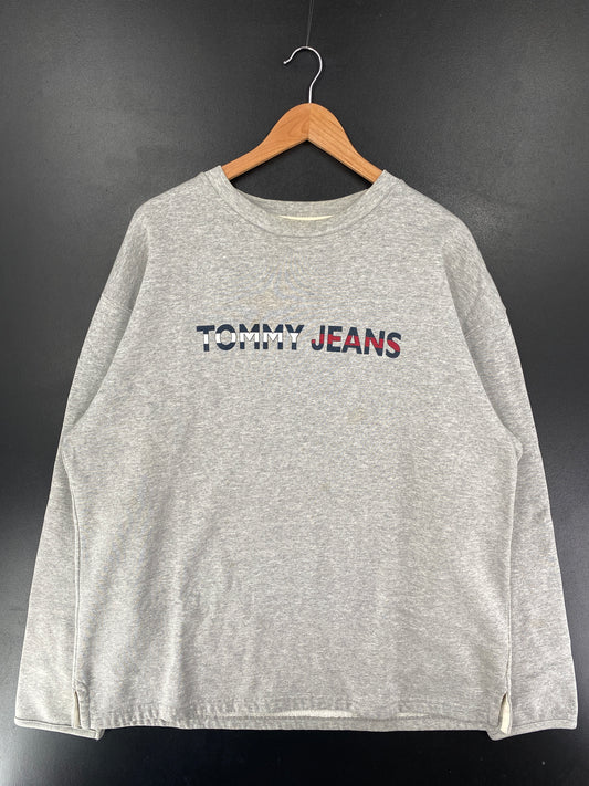90’s TOMMY JEANS Size No tag(Approx.XL) Sweat-Shirt / G7085S