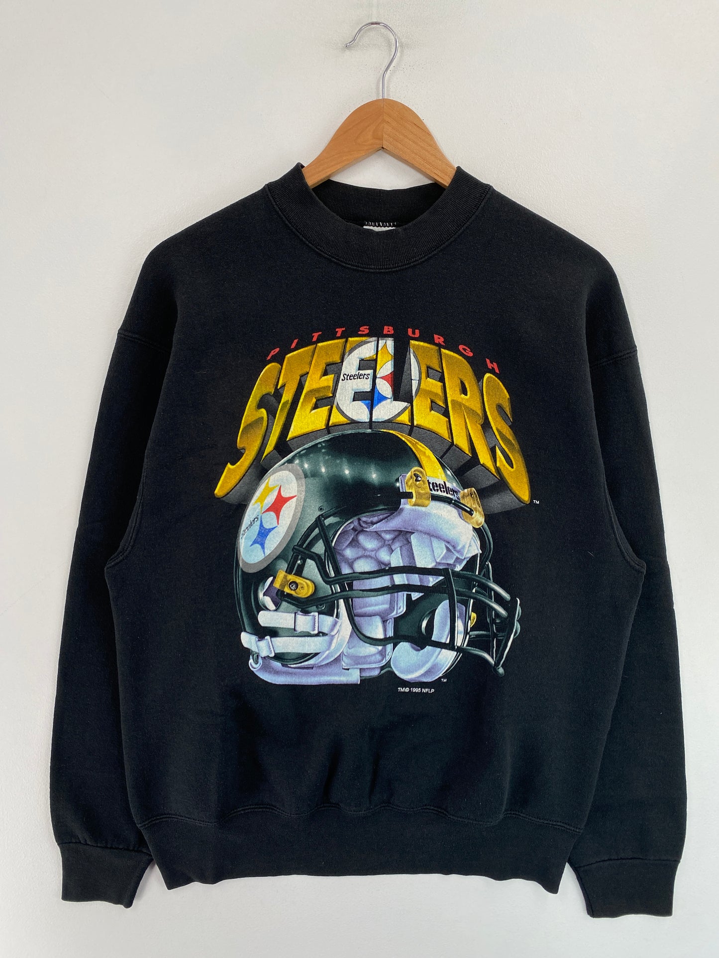 90's PITTSBURGH STEELERS Made in USA Size L Vintage NFL Sweat-Shirt/ G4243S