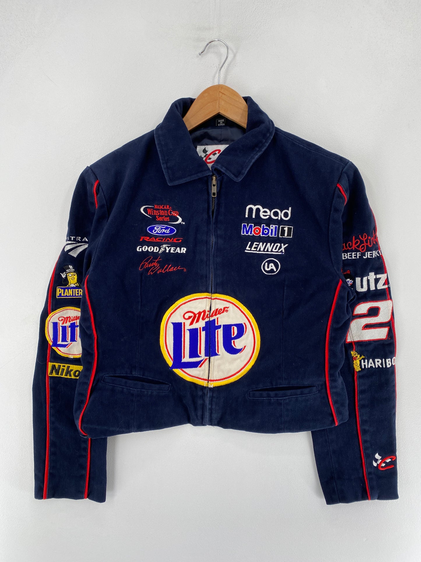 .Vintage MILLER LITE Size Ladies M Racing Jacket / F3800J