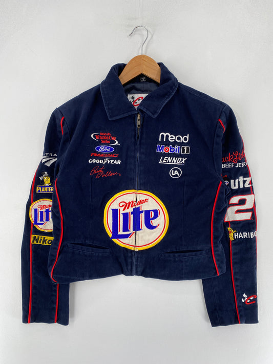 .Vintage MILLER LITE Size Ladies M Racing Jacket / F3800J